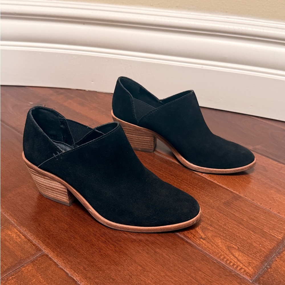 Vince Camuto Black Suede Ankle Booties